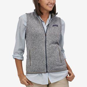 Patagonia Better Sweater Fleece Vest Slim Fit Full Zip Knit Gray Womens Size M